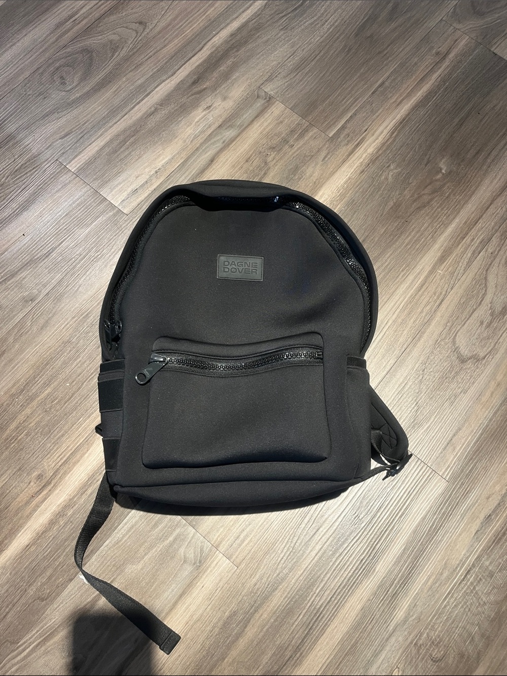 Dagne Dover Black Neoprene Medium Backpack